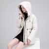 YYFS Damenmode Casual Herbst Winter Einfarbig Druck Langarm Jacken & Mäntel Daunenmäntel