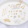 14/18K Gold-Filled Lobster Clasp End Cap, 9-Pin Open Jump Ring, Extension Chain for Handmade Jewelry DIY Accessories