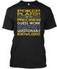Poker Player Precision T-Shirt Made In the USA Size S To 5XL