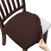 Vodotěsný Spandex Jídelna Čalouněný polštář Pevný potah sedáku židle Snímatelné potahy s omyvatelným chráničem nábytku