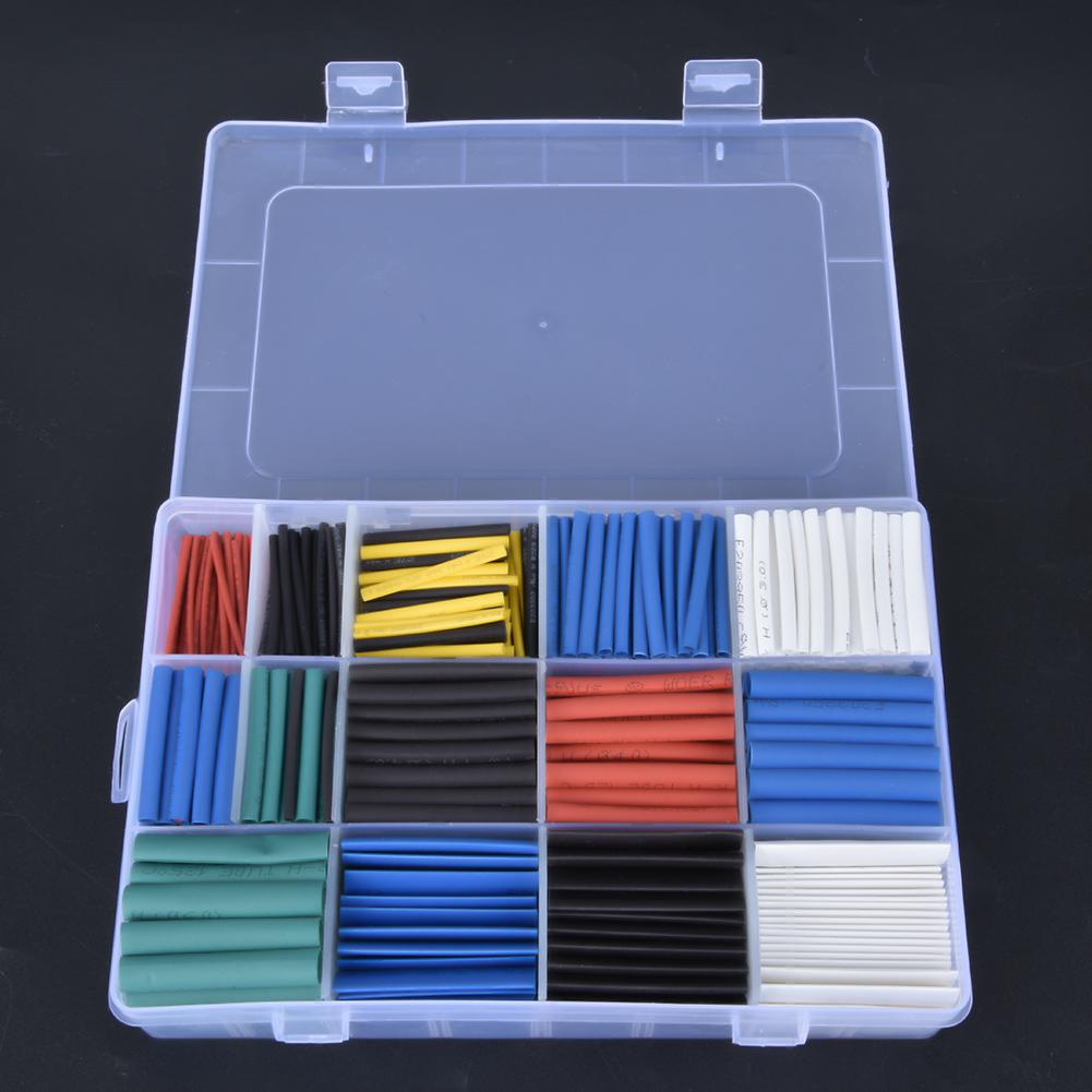 670-teiliges Polyolefin-Schrumpfschlauch-Set, wasserdicht, für Kabel