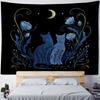 Butterfly Moon Phase Art Tapestry Bohemian Style Wall Hanging Cloth Plants Animals Home Dormitory Aesthetic Mural Decoration