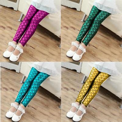Pantaloni leggings per ragazze primavera autunno Pantaloni colorati lucidi per bambini Pantaloni slim Abbigliamento per bambini 2-11 anni