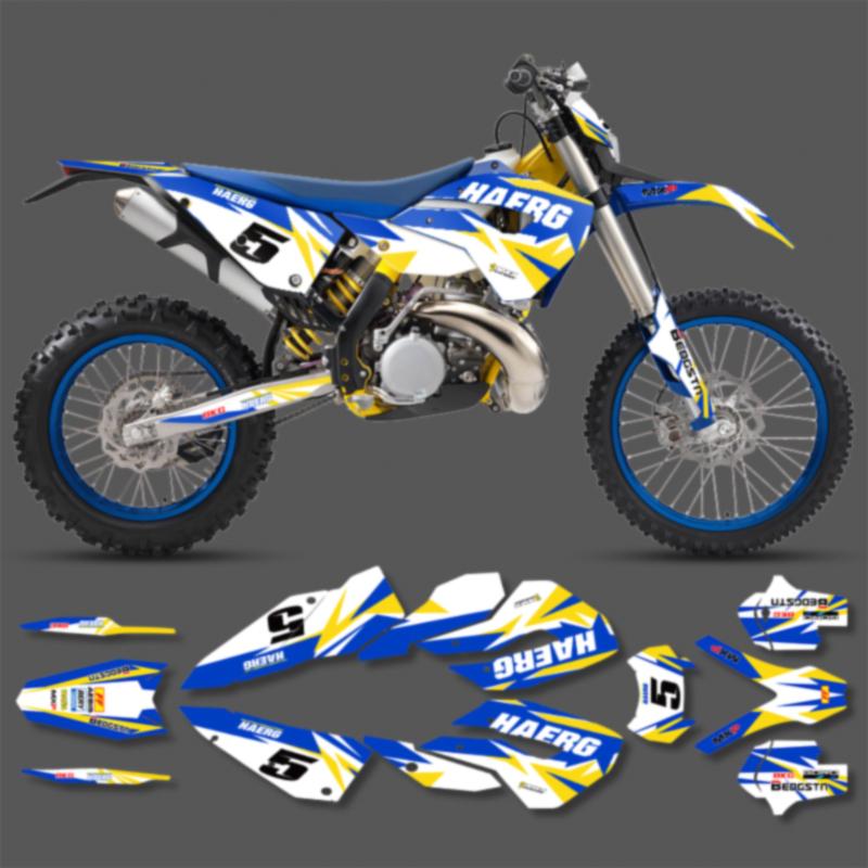PowerZone Custom Team Graphics Backgrounds Decals Stickers Kit For HUSABERG 2011 2012 FE390 450 570-TE250 300 -FX450-FS570 02