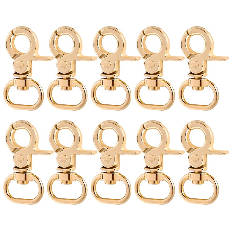 10PCS Small Clamp Buckle Zinc Alloy Material Electroplated Alloy Buckle DIY KeyChain Bag Part Accessories