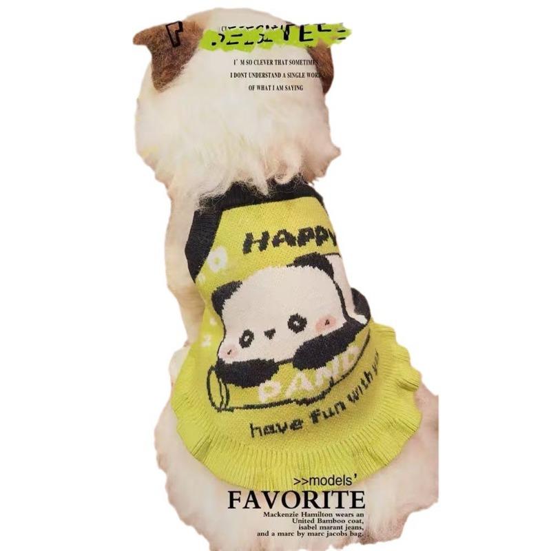 Pet clothes dog sweater Maltese Schnauzer puppy small dog cat autumn and winter clothing cute knitted versatile