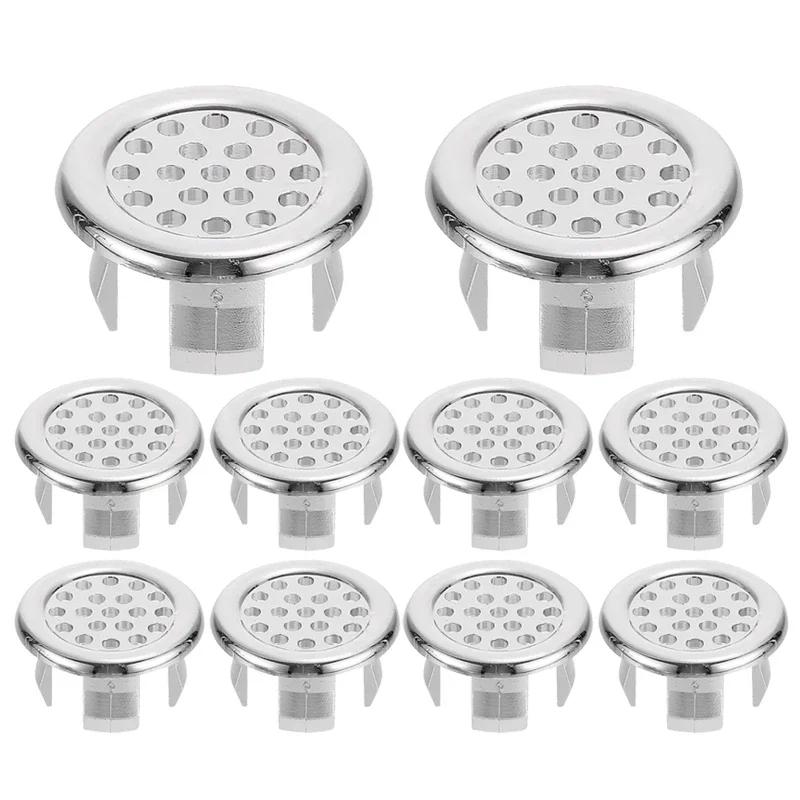 Runde Überlaufabdeckung für Spülbecken, Haushaltswaschbecken, hohler Überlaufring, Badewannen-Ablaufkappe, Stöpselabdeckungen, Badezimmer-Zubehör für Küche