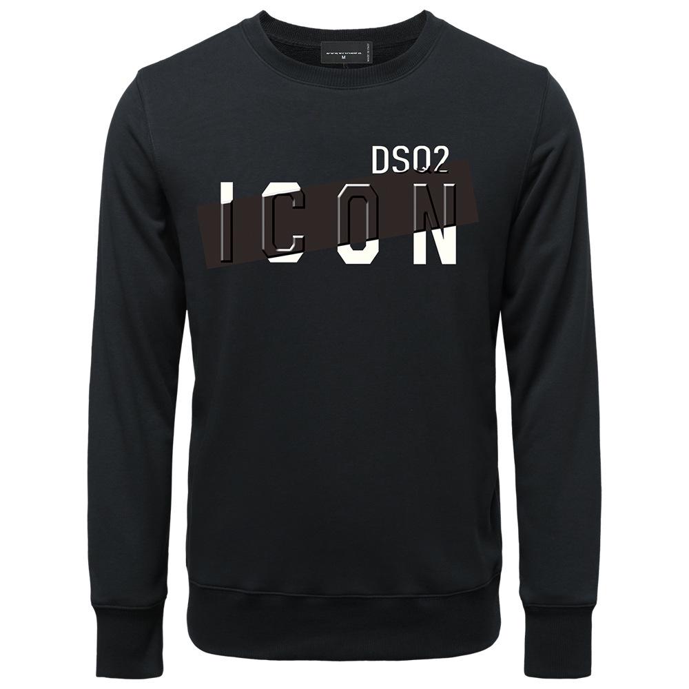 

Men s 2024 Turtleneck Loopback Sweatshirt: Casual, Loose, Long-Sleeved, White T-Shirt for Spring & Autumn. M чорний