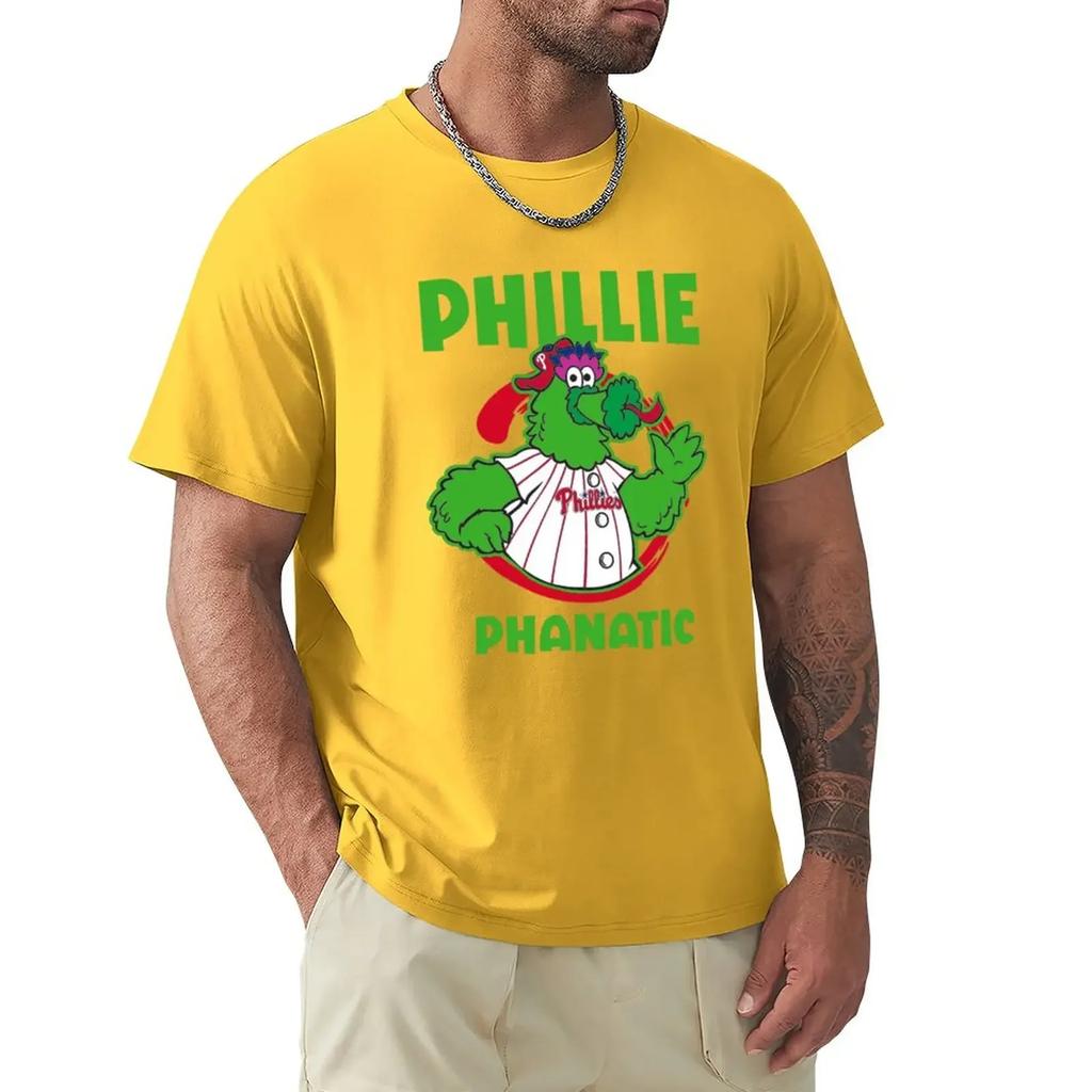 Schweiß-T-Shirts Hippie-Kleidung Herren Grafik-T-Shirts Neue Mode Schwergewicht Vintage Sommer Streetwear phillies phanatic grünes T-Shirt