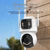360° Panoramic Solar-Powered Outdoor HD Night Vision Camera with Mobile Remote Control