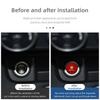 IJOPV1 Car Aluminum Cigarette Lighter Button Plug Dust Cover For Alfa Romeo Giulia Stelvio Giulietta 159 147 Mito Tonale Brera Spider