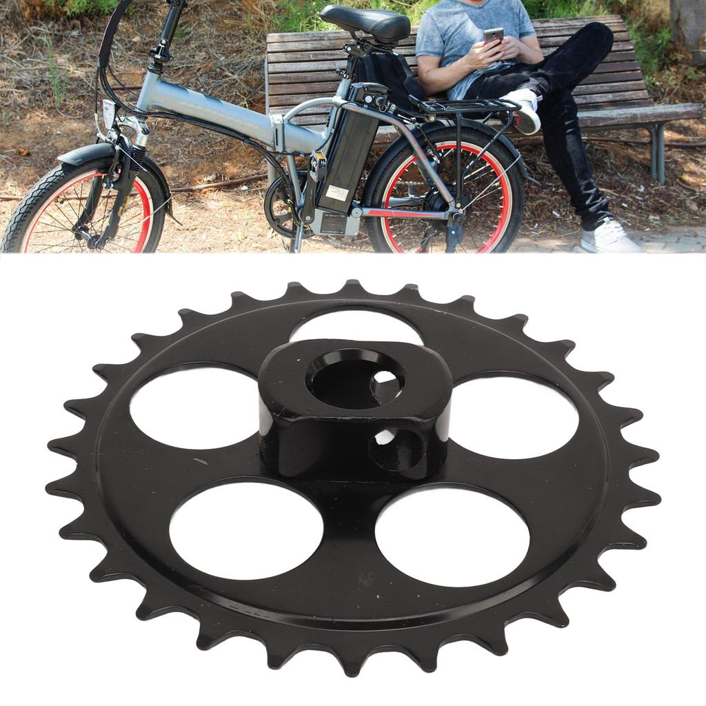 410 28T Bike Chainring 28T Bike Sprocket Carbon Steel Bicycle Chainring Replacement Parts