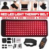 84W 12V Red Light Therapy Belt 850nm Near-Infrared light and 660nm LED Red Light Treatment Fade Scar and Spot Relieve Muscle Pain