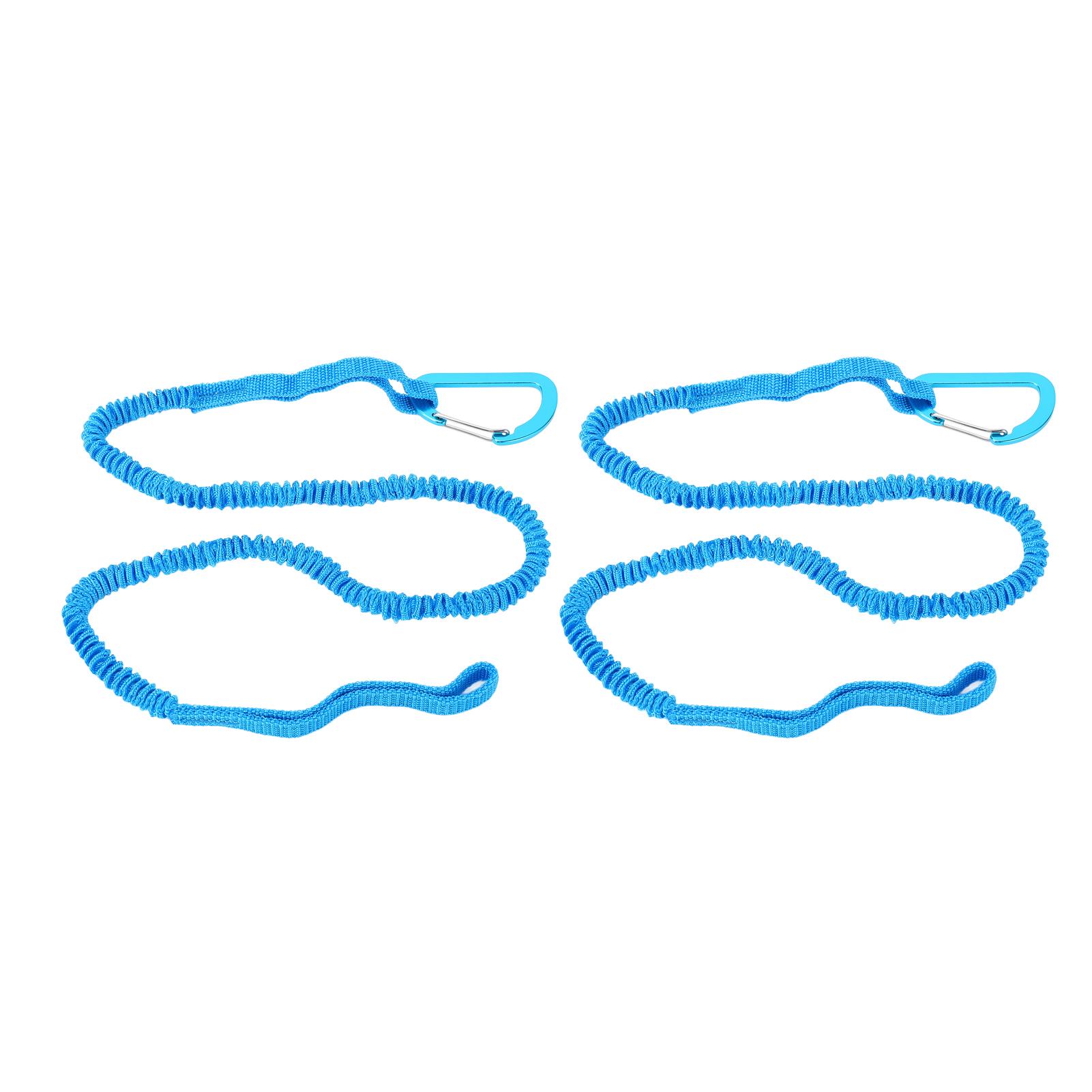 

2 шт. Лиш для весла каяка, эластичный ремешок, шнурок, веревка для каякинга, гребли на лодке, гребли на каноэ, держатель для удочки Blue