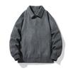 Men's Spring and Autumn Lapel Suede Jacket Vintage Loose Men's Casual Jacket Top