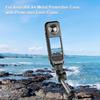 PULUZ Fat Cow Metal Rabbit Cage & Lens Protector for Insta360 X4 Panoramic Camera