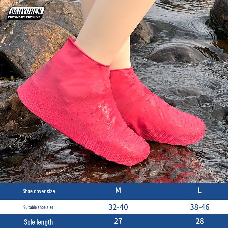 Copriscarpe in Silicone Antipioggia Impermeabili Antiscivolo - Durevoli, Riutilizzabili, Protezione Alta per Donna, Uomo e Bambini.