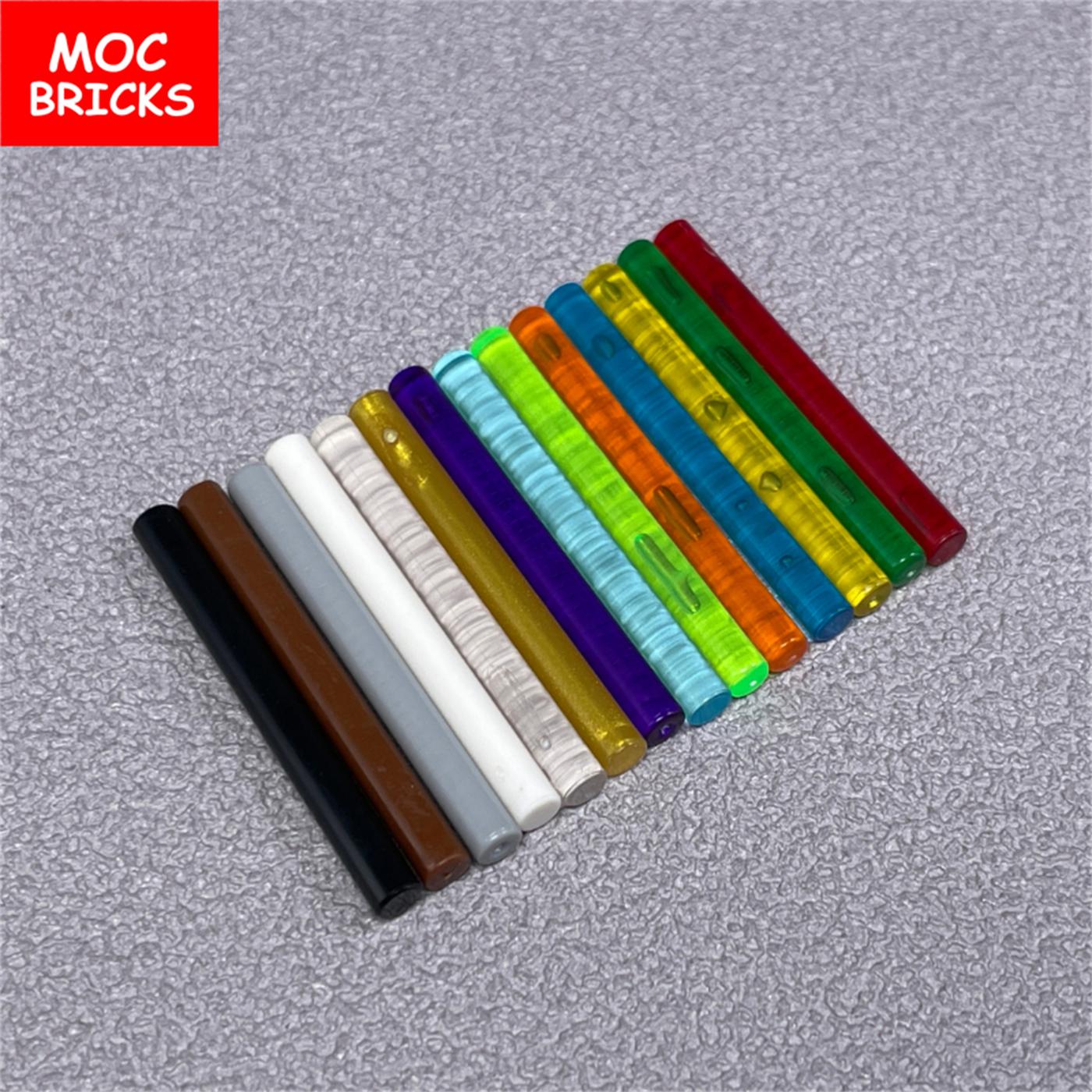 Yiran Toy Unisex Kids 10Pcs Moc Bricks Bar 4L Lightsaber Blade Wand 30374 578 21462 28697 Action Figure Building Blocks Particle Children's Plaything