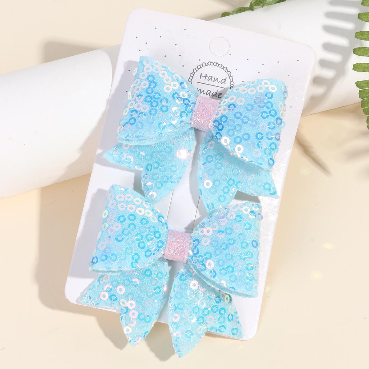 

2pcs Sequin Girls Hair Bows,Shining Mesh Bow Hair Clips for Kids,Exquisite Hairpins with Tail,Kids Glitter Hair Clips Headwear