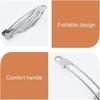 2 Sets (6 Pieces) Foldable Stainless Steel Cutlery Set Portable Cutlery with 2 Storage Bags for Picnic Hiking Camping Travel
