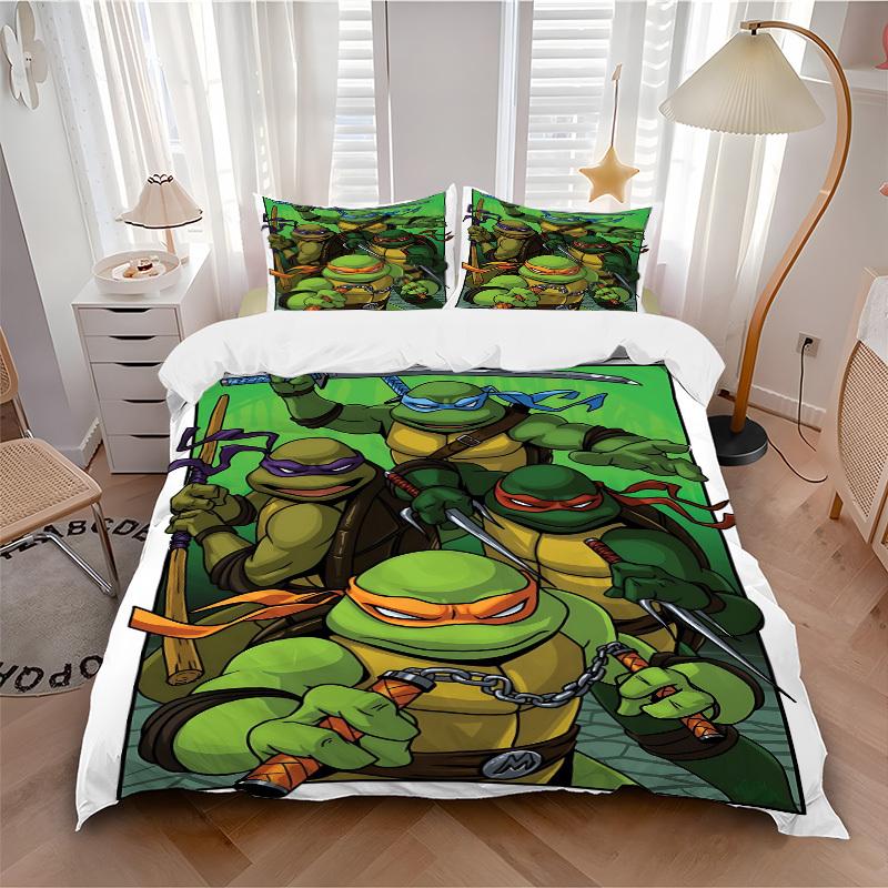 3pcs Turtles Bedding Set. Soft and Comfortable with No Core Included (1x Duvet Cover + 2x Pillow Covers) yy251031069