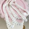 2Meters/lot 2cm wide cotton pleated sweatshirt collar and cuffs pet clothing Lolita pleated decorative lace accessory