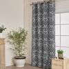 Full Blackout Curtain With Eco-Friendly Coating Floral Geometric Patterns Grommet Top Living Room Bedroom