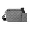 LOUIS VUITTON TrioMessenger Cow Leather Messenger Bag, Shoulder Bag, Crossbody Bag Men's Gray M46603
