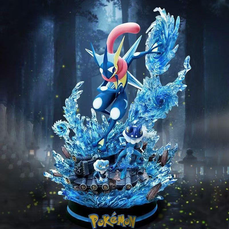 

32CM Pokemon Politoed Bulbasaur Mewtwo figures PVC CuteLeaf partner Idiot Cute and Surfing Charming Collection Mode Gifts