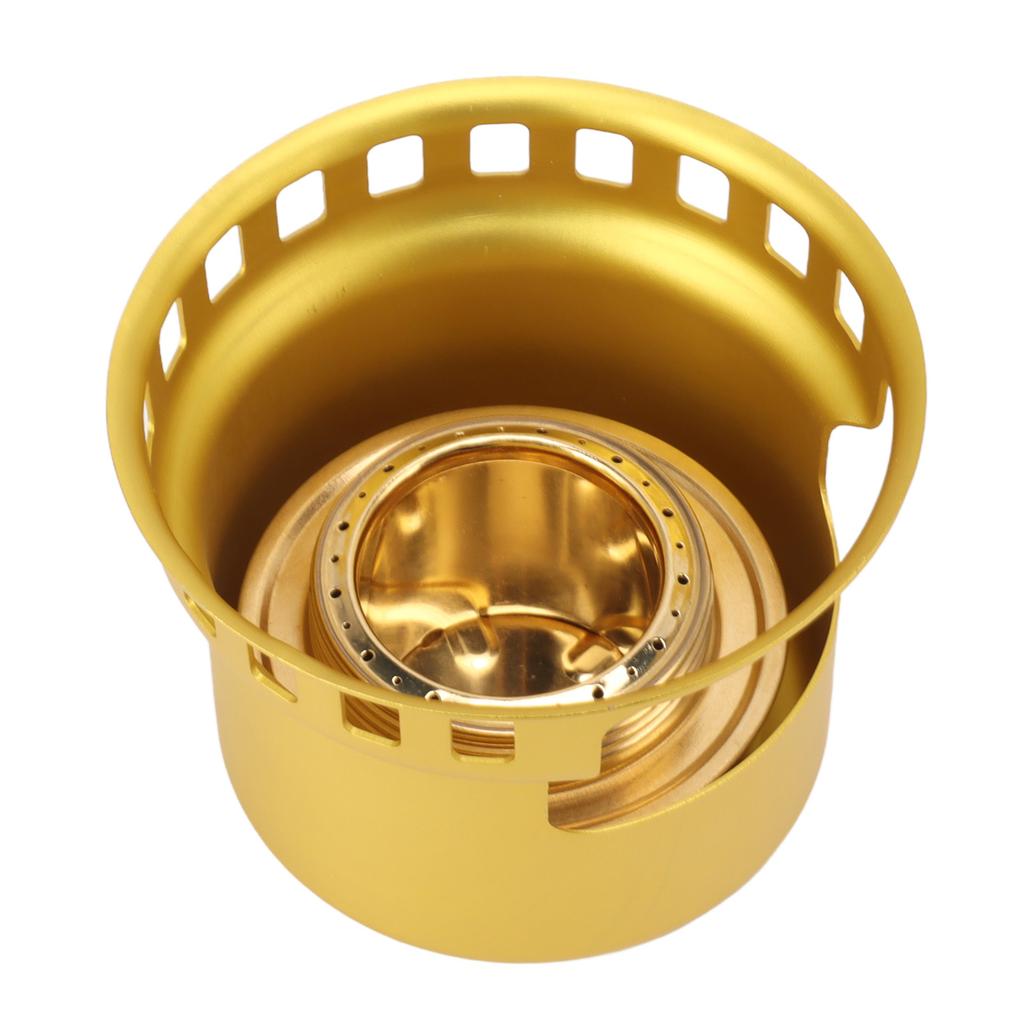 Spirit Burner Copper Windproof Portable Aluminium Alloy Alcohol Backpacking Stove for Camping Picnic