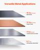Box and Pan Brake, 1220 mm/48 inch Sheet Metal Bending Brake,16-Gauge Mild Steel Capacity, 0-135 Degree Adjustable, Metal Bender Machine with 16