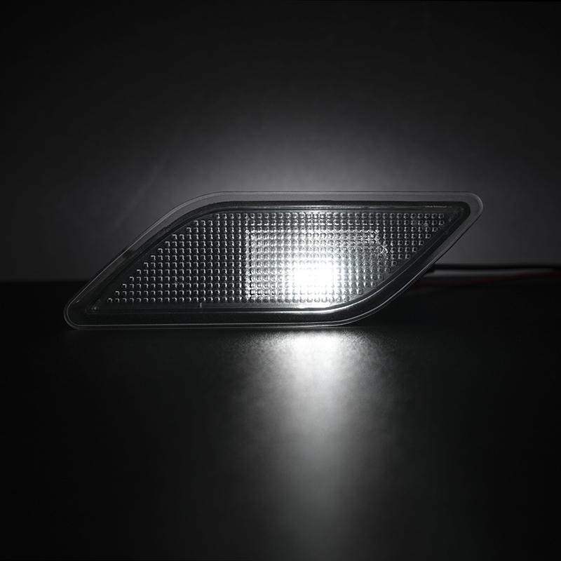 2x For Benz W212 E-Class E300 E350 E550 E63 AMG Sedan Wagon 2010-2013 White OEM Side Marker Lights Auto Fender Flare Lamps