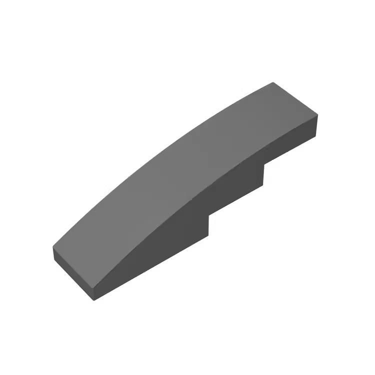 100pcs MOC Brick Part 61678 11153 Slope Curved 4 x 1 Compatible Building Block Particle DIY Assmble Kid Brain Toy Birthday Gift