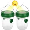 2 Pieces Solar Wasp Trap with LED Light, Insect Traps, Anti-Insect Catcher Honey Trap Bees Hornets Flies[255]