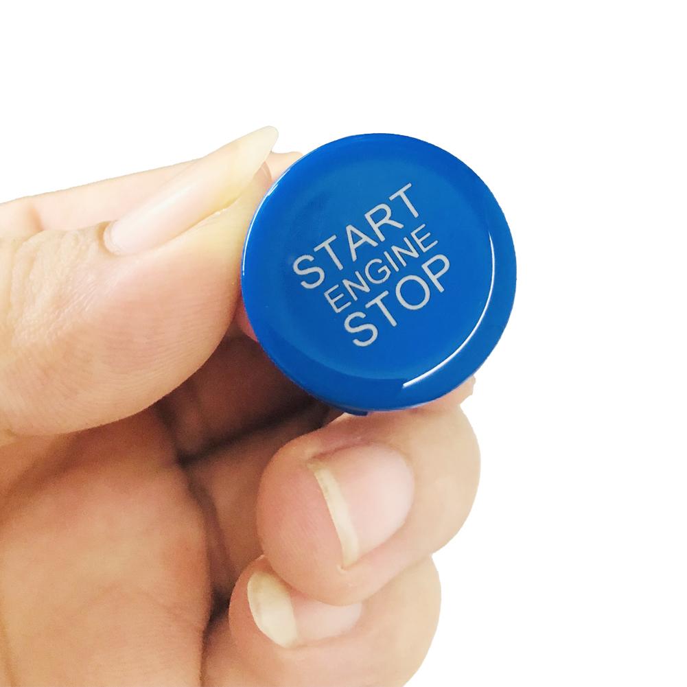 

ABS автомобильный двигатель, кнопка запуска, остановки, кольцо, накладка, подходит для Alfa Romeo Giulia Stelvio 2017-автомобильные аксессуары для интерьера синий