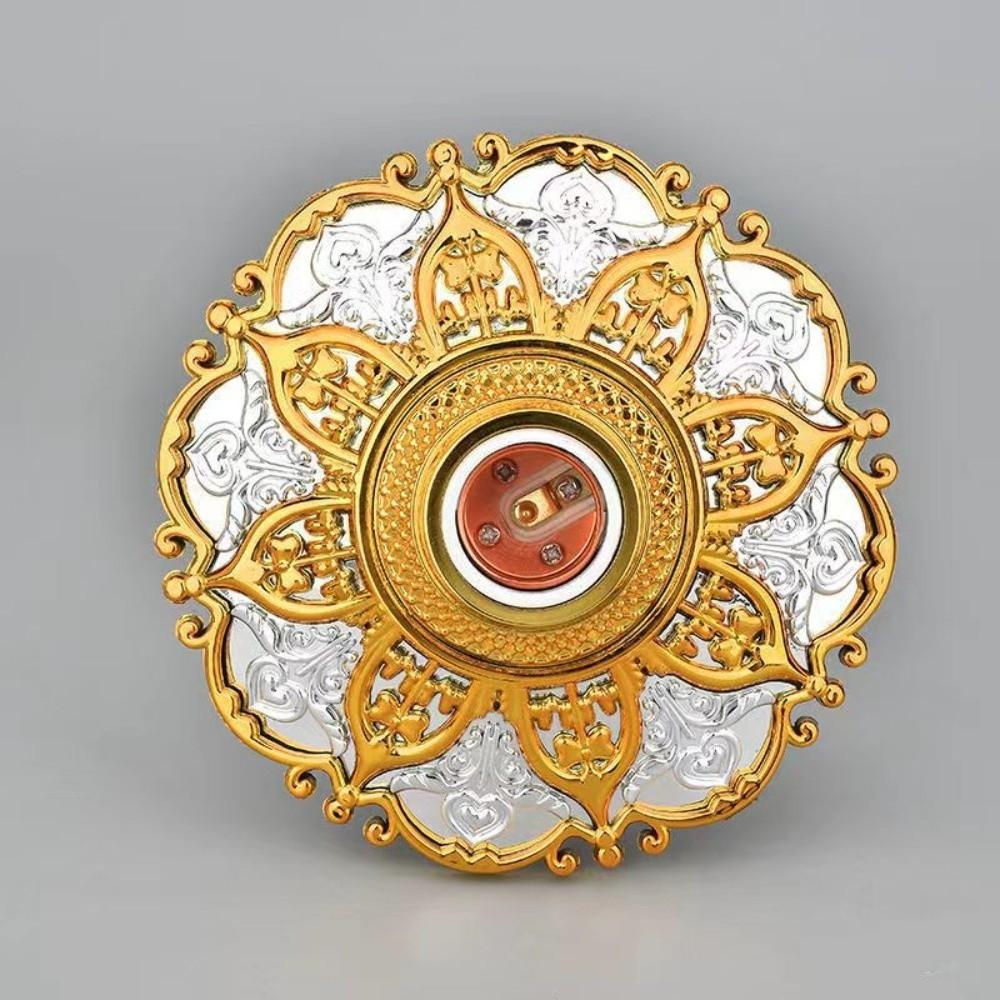 Goldene Basis E27 Lampenfassung Fest montierte Basis Lampenreparaturzubehör Leuchtenersatzteile Deckenaufhängung