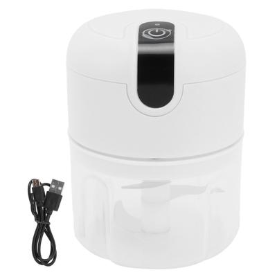 Sarımsak Doğrayıcı 250ML Plastik Kap USB Şarj Edilebilir 1300mAh Paslanmaz Çelik Bıçak Mini Sarımsak Doğrayıcı