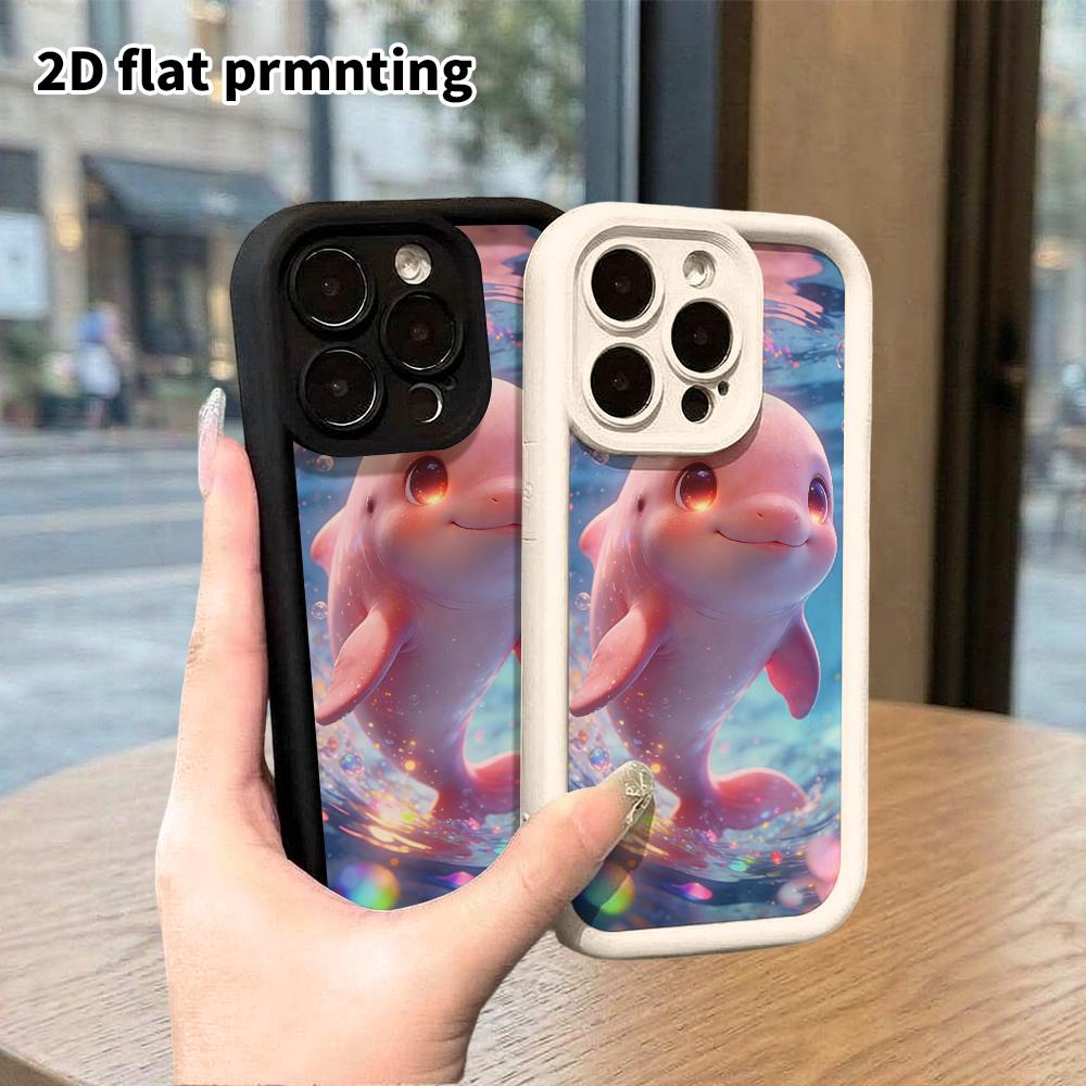 Phone Case: 2D Flat Design Suitable for iPhone 18 17 16 15 14 13 Pro Stepped Protective Case, Underwater Fantasy Scene, Christmas and Halloween Gift