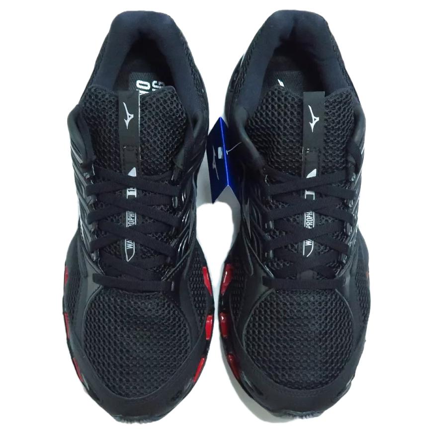 Mizuno Wave Prophecy 13 S Black Red Men Sneakers J1GC244905