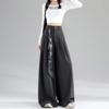 Women's Drapey Wide-Leg High-Waisted Slimming Floor-Length Pants - 2026 Spring/Summer Collection