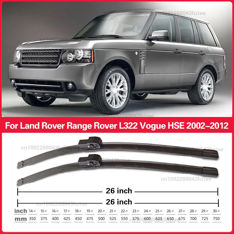 Windscreen Wiper Blades For Land Rover Range Rover L322 Vogue HSE 2002 - 2012 Front Window Wiper 2003 2004 2005 2006 26"26"