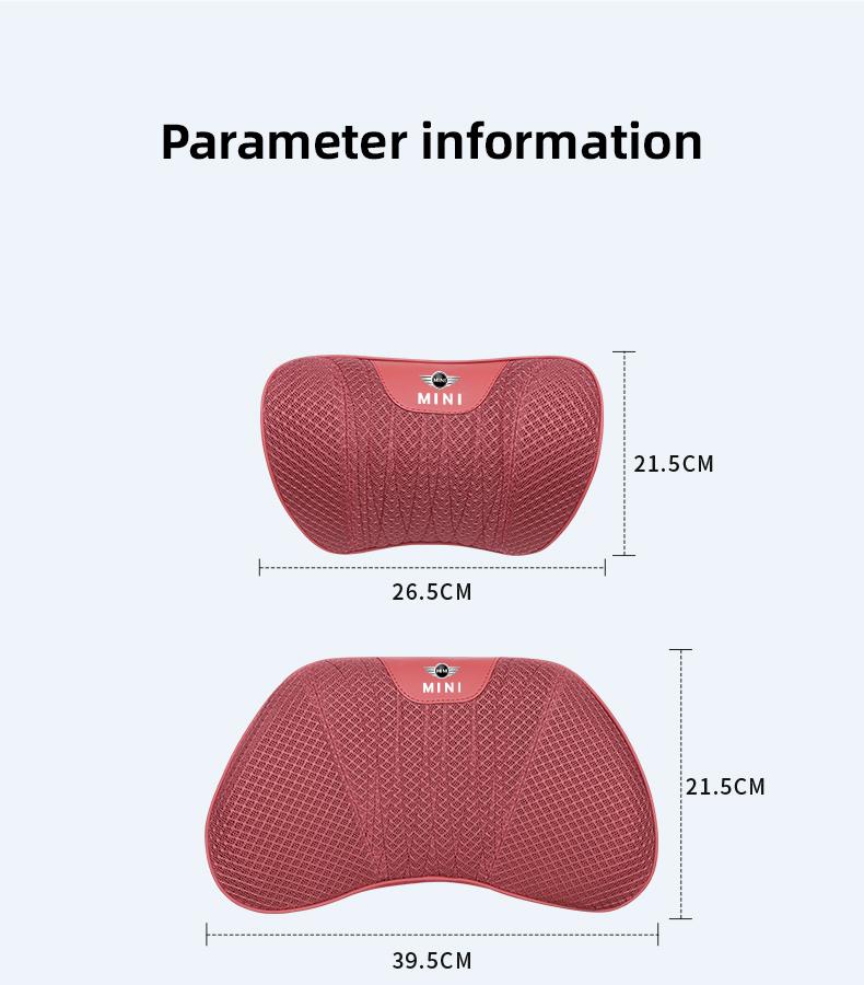 Memory-Schaumstoff Auto Kopfstütze Nackenkissen Autositzkissen Lendenkissen Für BMW Mini Works Cooper F54 F55 F56 F57 F60 R50 R52 R53