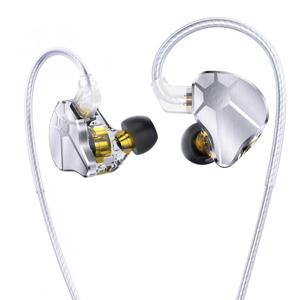 CCZ BC04 1DD+1BA Hybrid IEM Headphones CNC Metal Cover 5N OFC Silver-Plated Cable 2PIN-Z HiFi Earphones for Musicians Gaming 2