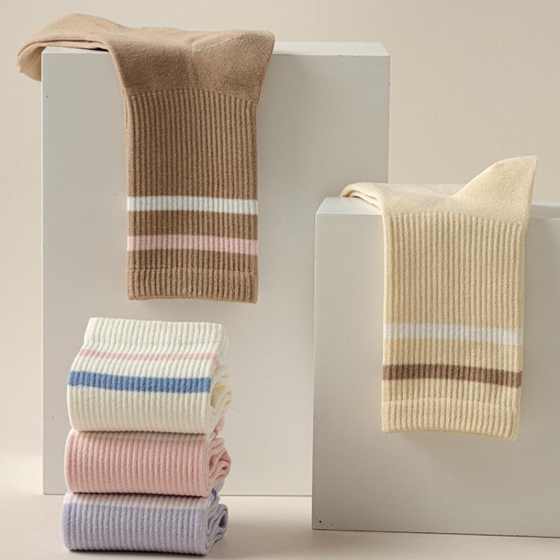 Yoga Socks for Women Trendy Fresh Color Pilates Sports Mid-tube Socks