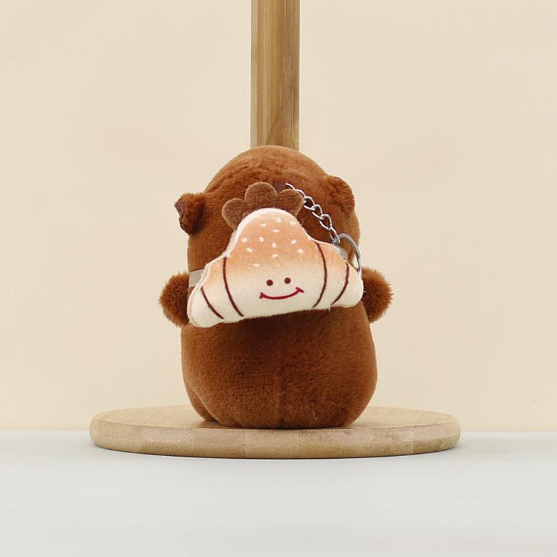Capybara Pendant Plush Animal Keychain Bag Decoration Cute Doll Gift Holiday
