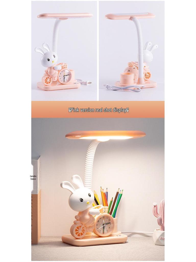 Children's Cartoon Desk Lamp - Multifunctional Bedside & Study Light for Elementary Students
