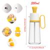 2 In 1 Kitchen Silicone Oil Bottle with Olive Oil Brush Large-capacity Barbecue Steak Oil Sauce Brush Dispenser Baking BBQ Tool