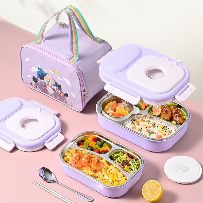 Cute Cat 304 Stainless Steel Bento Lunch Box
