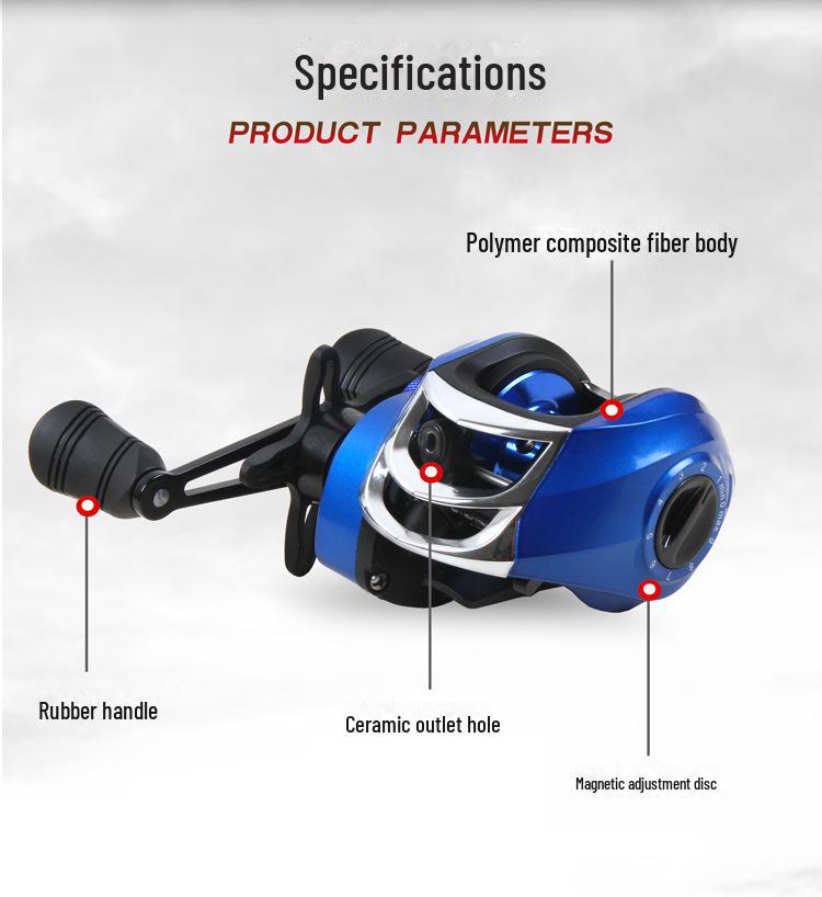 Water Drop Reel Metal Master: Long-Distance Fishing with Anti-Explosion Line-Arming Alarm