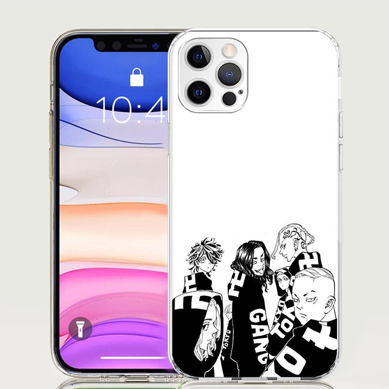 Tokyo Aevengers Black Anime Phone Case For iPhone 17 Air 16 15 Plus 11 14 Pro Max 13 Mini 12 7 8 + SE Pattern Art Customized Cov